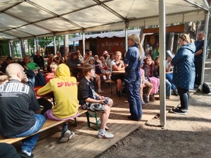 Policjanci na spotkaniach z harcerzami