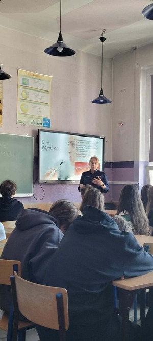 Prelekcja z uczniami Szkół Podstawowych na temat odpowiedzialności prawnej nieletnich