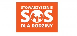 Zdjecie dwóch osób , które trzymają dziecko za ręce i napis SOS dla rodziny